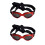 2Pièces Lunettes De Protection Rouge Pour Chiens Résistantes Ventilées 5