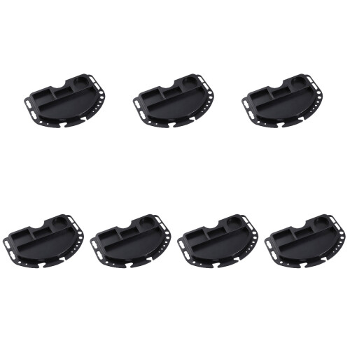 7Pièces Support Mécanicien Multifonctionnel Rack Noir Durable 2