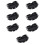 7Pièces Support Mécanicien Multifonctionnel Rack Noir Durable 11