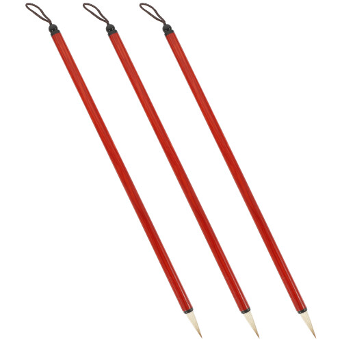 12Pièces Pinceaux En Bambou Marron Pour Débutants 1