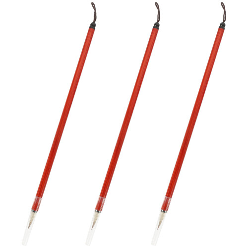 12Pièces Pinceaux En Bambou Marron Pour Débutants 2