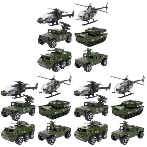 18Pièces Modèles Voitures Alliage Diecast Multicolores Jouets Et Déco 1