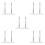10Pièces Porte- Acier Plastique Multi Usage Extensible 6