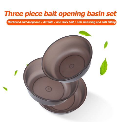 3Pièces Bols À Appâts De Compacts Portables 1