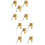 10Pièces Embouts Gonflage Cuivre Légers Multi-Couleurs 8