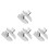 8Pcs Stainless Steel Drywall Corner Trowels Ergonomic Plastering Tools 8