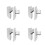 8Pcs Stainless Steel Drywall Corner Trowels Ergonomic Plastering Tools 7