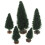 60Pcs Miniature Trees for DIY Scene Green Plastic Iron Model 2