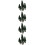 60Pcs Miniature Trees for DIY Scene Green Plastic Iron Model 10