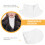 1Pc White Cotton False Collar Women High Collar Decorative Accessory 4