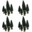 60Pcs Miniature Trees for DIY Scene Green Plastic Iron Model 7