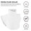 1Pc White Cotton False Collar Women High Collar Decorative Accessory 8
