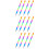 36Pcs Creative Rainbow Building Block Pencils Set for Kids 6