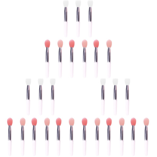 27Pcs Lip Mask Brush Silicone Lipstick Applicator Easy Carry Makeup 2