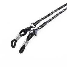 2St Zwarte Brillenhanger Ketting Modieuze Brillenhouder