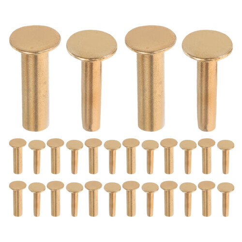 42Pairs Copper Making Rivets for Secure Wooden Handle Fastening