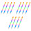 36Pcs Creative Rainbow Building Block Pencils Set for Kids 2