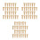 42Pairs Copper Making Rivets for Secure Wooden Handle Fastening 7