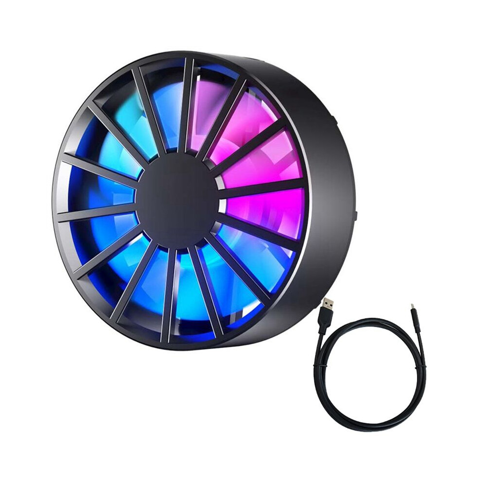 Magnetic Mobile Phone Cooler For Gaming Radiator Low Noise Fast Heat Dissipation Portable Cooling Fan Cooler For Phone-A Light 6132158586113