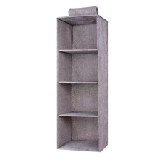 Wardrobe Hanging Storage Bag Interlayer Drawer Type Clothes Hangers Holder Portable Organizer Hanging (4 Layers)