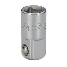 (1/4 to 3/8 M Adapter)Universal Steel Socket Adapter With Chrome Finish For Power Tools Use Workshop