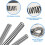 120 PCS Spiral Binding Coils Plastic Binder Binding Spirals Rings Multi Size Spiral Binding Wire Combs , 4:1 Pitch 5