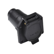 7 Pin RV Blade Trailer Socket Trailer Wiring Harness Connector Heavy Duty 7 Way Vehicle Side Trailer Socket for Trailer