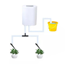 2 Pump Timer System Outdoor Automatic Watering Pump Controller Flowers Plants Home Sprinkler Drip Irrigation Device