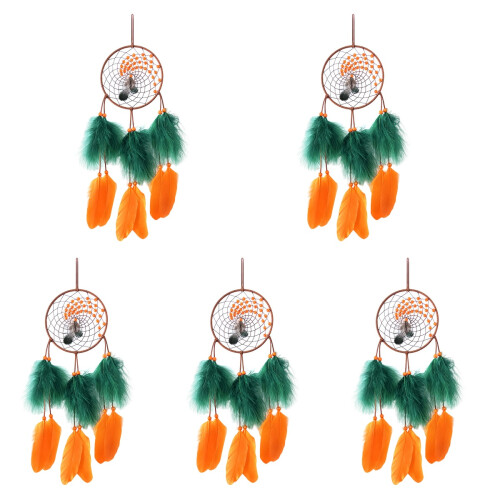 5St Mini Dromenvangers Macramé Wanddecoratie Assorti Kleuren Set 1