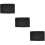 3Pièces Protection Batterie Noir Polyester Anti- Résistante 9