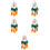 5St Mini Dromenvangers Macramé Wanddecoratie Assorti Kleuren Set 7