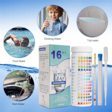 16-in-1 Water Test Strips, Drinking Water Test Kit, 100 Strips Home Water Quality Test Kit