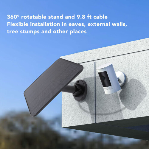 Panel solar de 6V 5W IP65 para timbre de video 9.8 ft 2