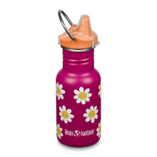 (happy flowers) Klean Kanteen Kids Sippy bottle 355ml - narrow design BPA free stainless steel