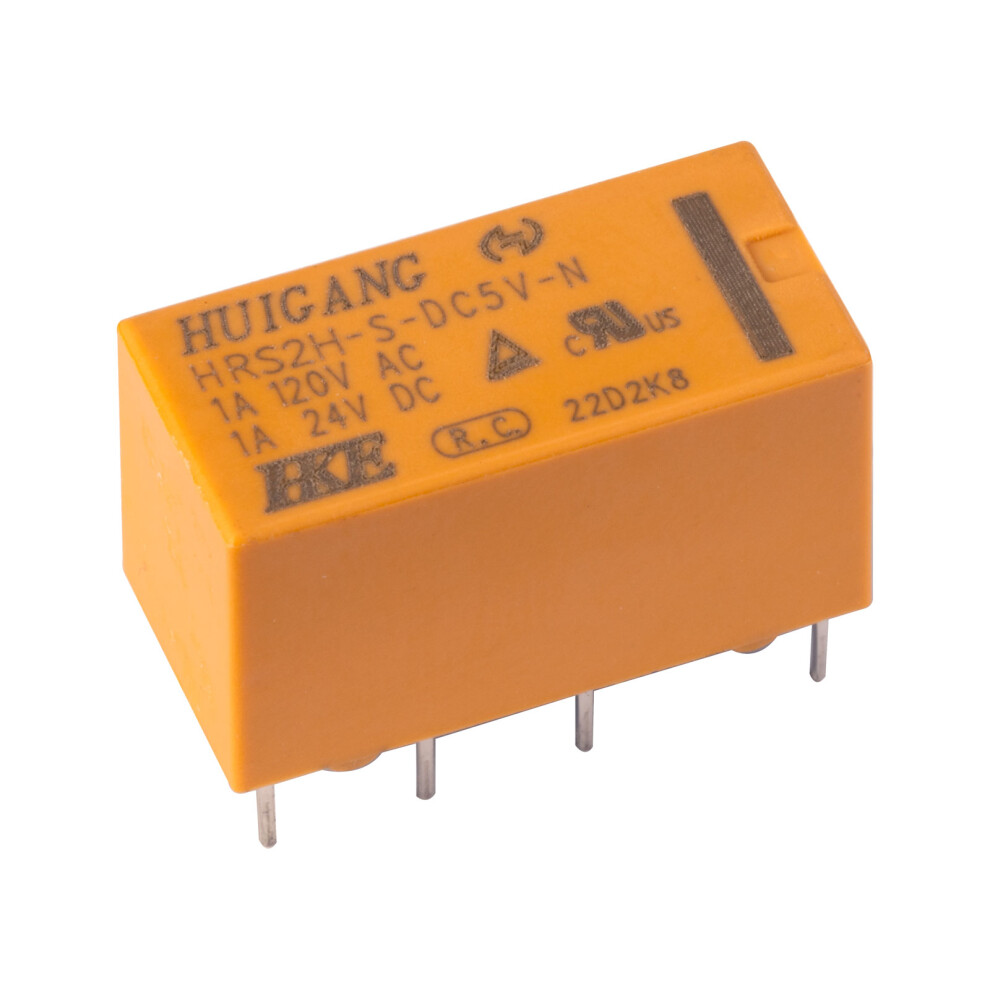 R-Tech 616288 Rtd27 High Sensitivity Signal Relay 5Vdc Dpdt 1A 20.39.911.4Mm 5053556008353