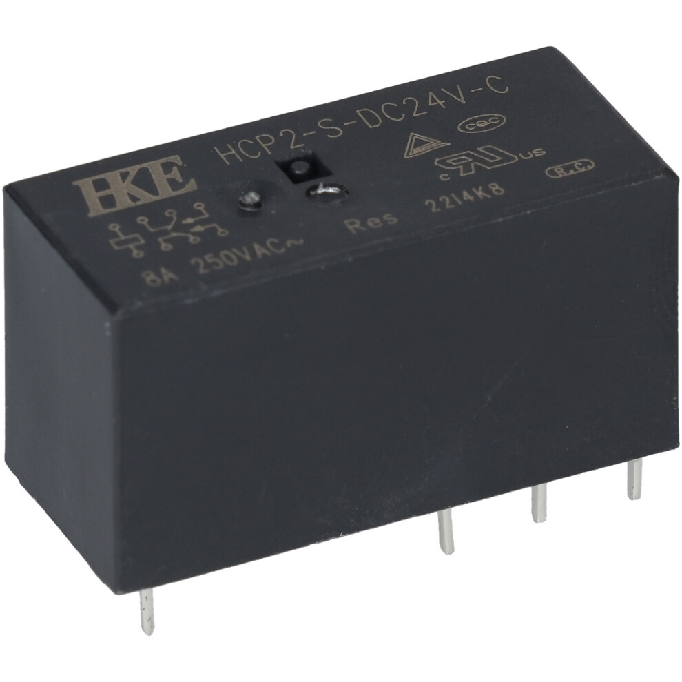 R-Tech 616294 Rt115 General Purpose Pcb Relay, Dpdt 24Vdc 8A 5053556018734