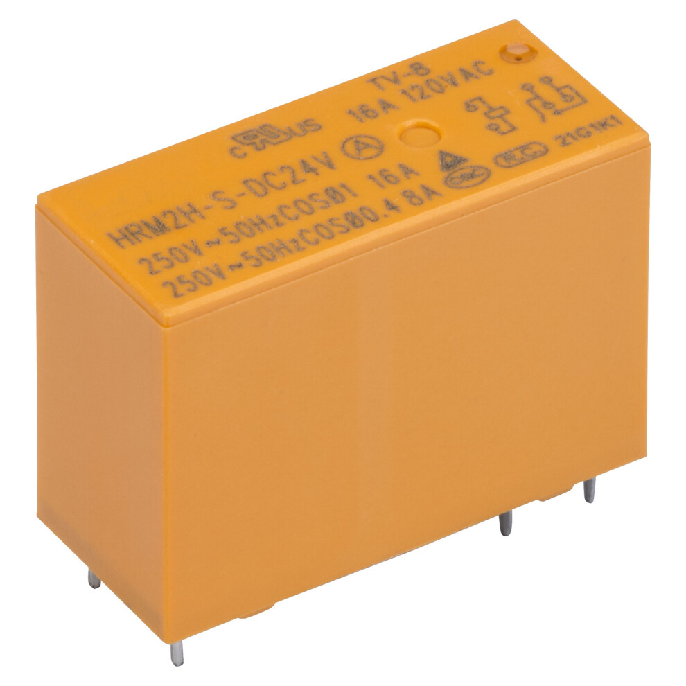 R-Tech 616300 Rt14fw High Sensitivity Pcb Power Relay, Spst-No 24Vdc 16A 5053556018796