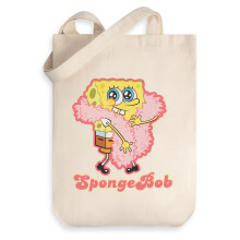 SpongeBob SquarePants Tote Bag (Unisex Beige)