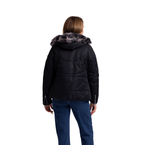 Trespass (8, Black) Trespass Womens Waterproof Jacket Padded Recap 1