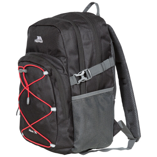 Trespass (EACH, Black/Red) Trespass Unisex 30L Hiking Backpack - Albus 1