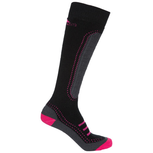 Trespass (3/6, Cassis/Black) Trespass Womens Ski Socks 2 Pack Janus II 2