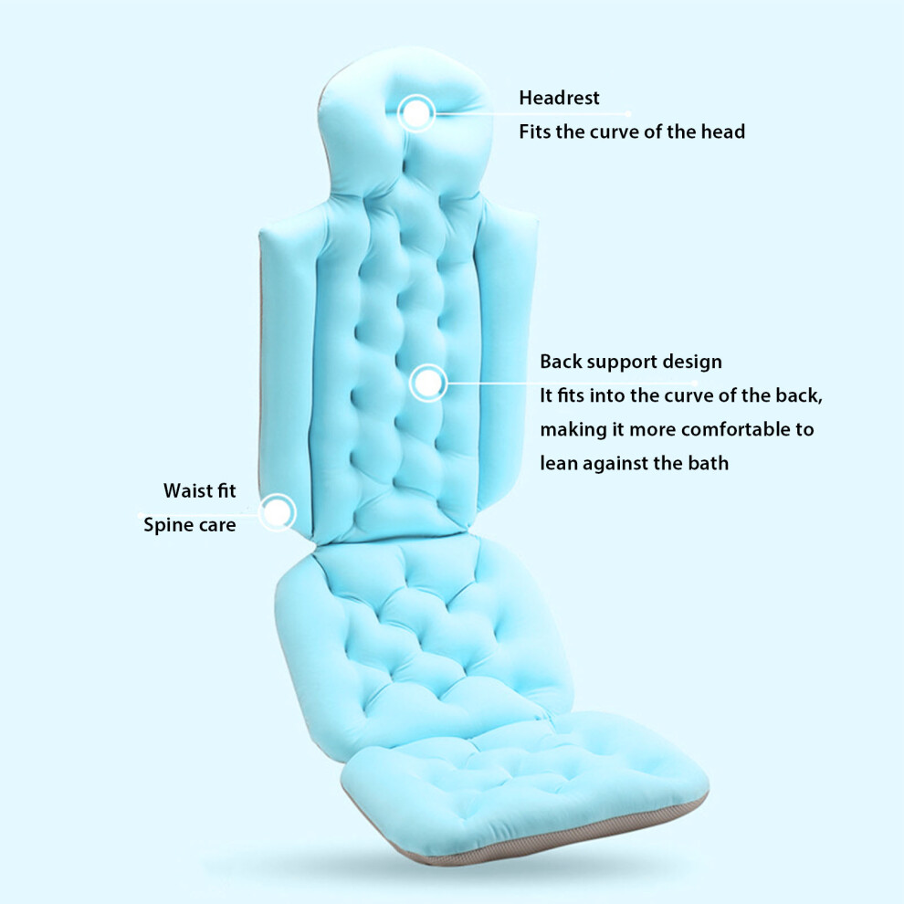 Thick Bath Pillow for Headrest and Neck Support