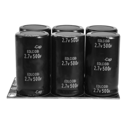 Capacitor Farad 2.7V 500F com Capacitores de Placa Protetora