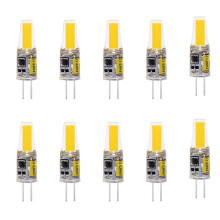 10PCS  G4 LED COB Lamp 3W Bulb Candle Lights Replace 30W 40W Halogen for Chandelier Spotlight, AC DC12V Warm White