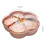 Snack Storage Box, Flower Shape Snack Tray with Lid,Nut Candy Food Storage Box,Fruit Box Dry Fruit Container, 7