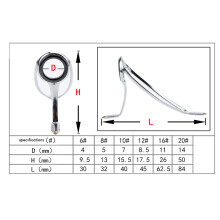 Kit de Reparo de Vara de Pescar Kit de Reparo de Ponta de Vara de Pesca FundiçãO GiratóRia Guias de Vara de Pescar Conjunto de ReposiçãO Anel de