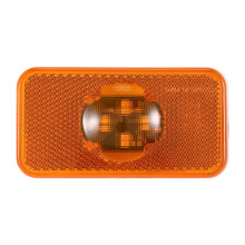 Luz de PosicióN Lateral LED para CamióN de Coche de 24 V LáMpara Indicadora áMbar 4 LED para Trucks FM / FH