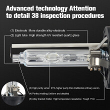 D4S HID Bulbs, Xenon Headlight Replacement Bulb 35W 6000K White High Low  for  , Pack of 2 (6000K)