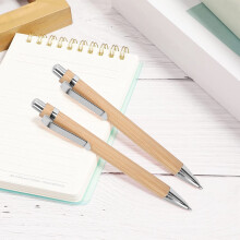 100 Pcs/Lot Bamboo Ballpoint Pen Stylus Contact Pen Office & School Supplies Pens & Writing Supplies Gifts- Ink