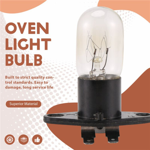 1Pc Microwave Oven Global Light Lamp Bulb Base Design 250V 2A Replacement Universal 1